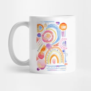 Sunny Sunday Abstract Watercolor Mug